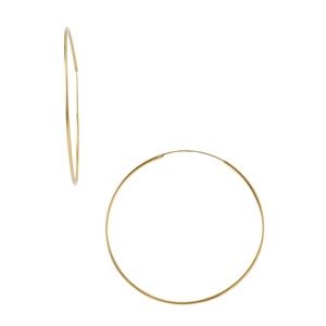 The M Jewelers Thin Large GOLD Hoops